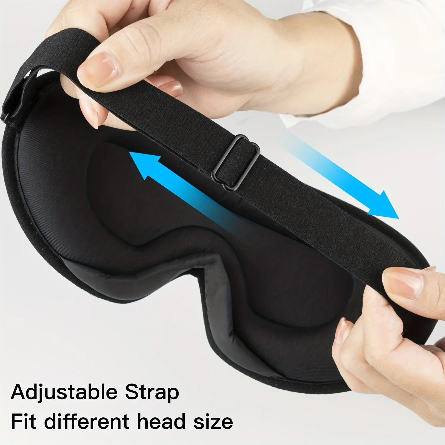 3D Blackout Sleep Mask + Ear Plugs