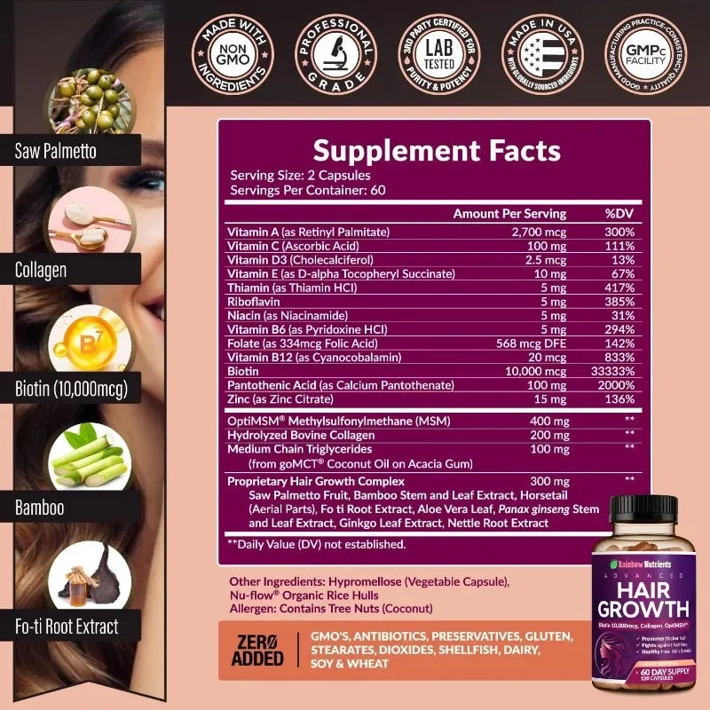 Hair Growth Vitamins for Women