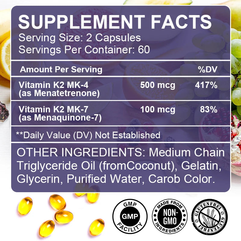 Vitamin K2 (MK-4 & MK-7)