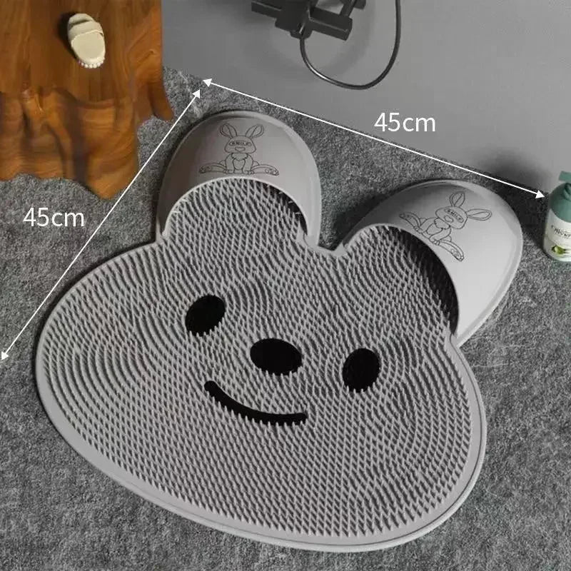 Wall-Mounted Foot & Back Scrubber Mat