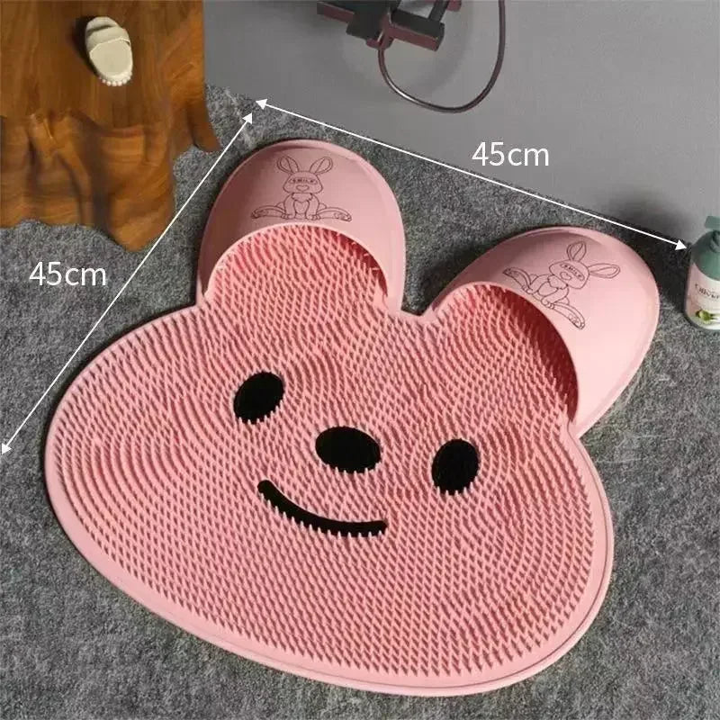 Wall-Mounted Foot & Back Scrubber Mat