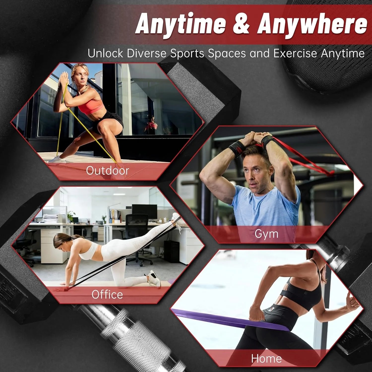 7-Level Pull-Up Resistance Bands