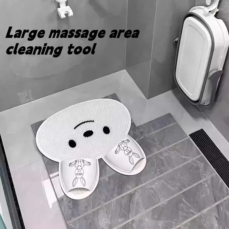 Wall-Mounted Foot & Back Scrubber Mat