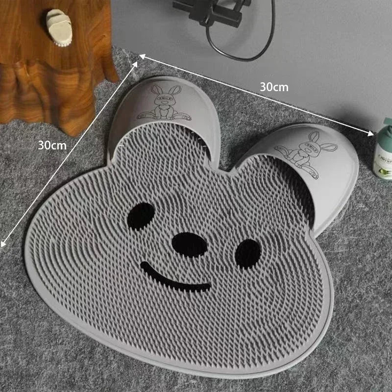 Wall-Mounted Foot & Back Scrubber Mat